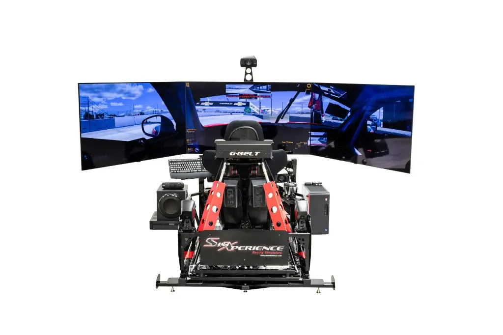 Stage 5 Full Motion Racing Simulator SimXperience Full Motion Racing Simulator Technologies